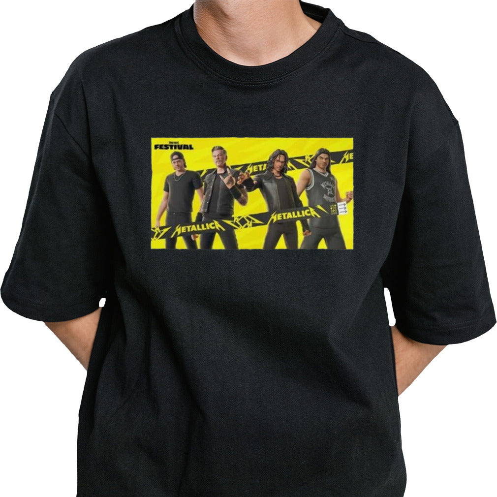 Metallica X Fortnite Collaboration Metallica Season in Festival Poster Shirt