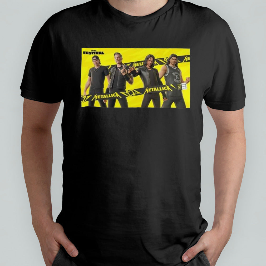 Metallica X Fortnite Collaboration Metallica Season in Festival Poster Shirt