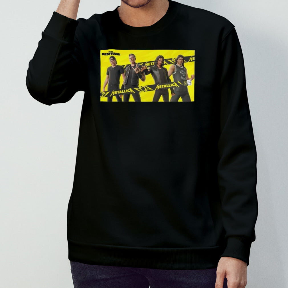 Metallica X Fortnite Collaboration Metallica Season in Festival Poster Shirt