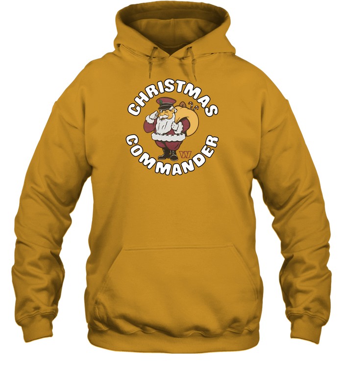 Nick Allegretti Wearing Washington Commanders Christmas Hoodie